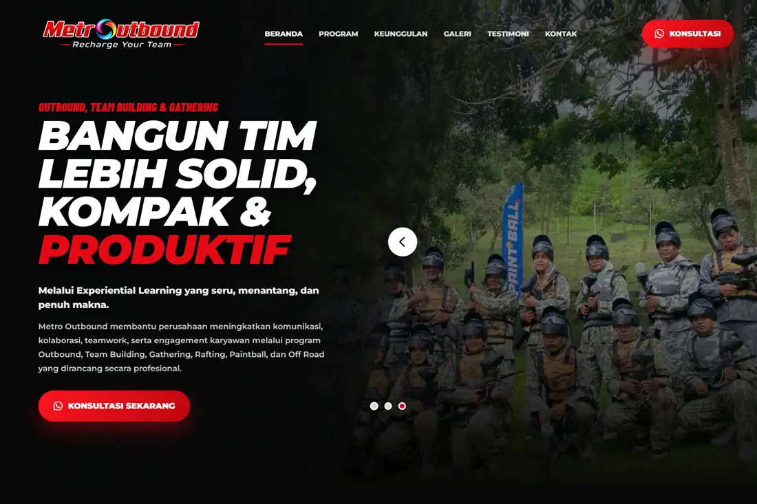 Preview template Landing Page Outbound